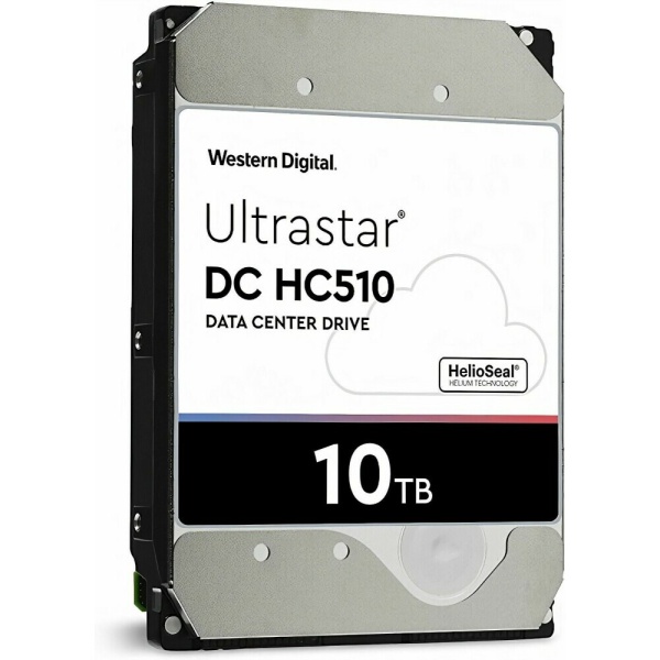 10TB Ultrastar DC HC510 [HUH721010ALE600] SATA 6Gb/s, 7200rpm, 256MB, 0F27477, 512e/4Kn, Helium, Bulk