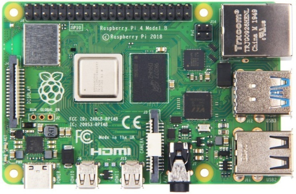 Raspberry Pi 4 Model B (RA545) Broadcom BCM2711, 1500 МГц, 4 Гб, 1000 Мбит/с, Wi-Fi, Bluetooth