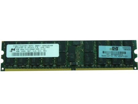 Модуль памяти HP 4GB Reg PC2-5300 2x2GB LP Kit  (461840-B21)