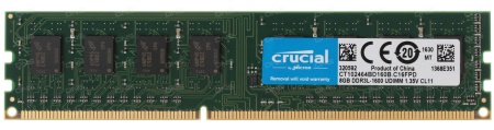 Оперативная память DDR3L ECC 8Gb 1600 МГц (CT102472BD160B)