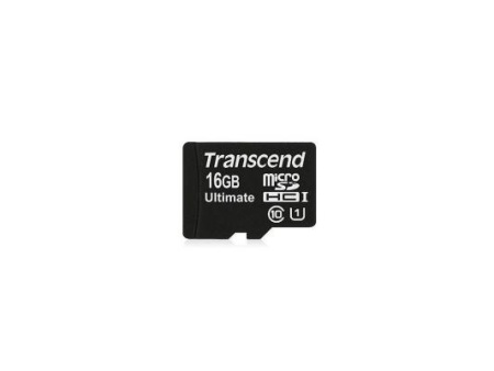 Карта памяти Transcend microSDHC (Class 10) UHS-I 16GB + SD адаптер (TS16GUSDHC10U1)