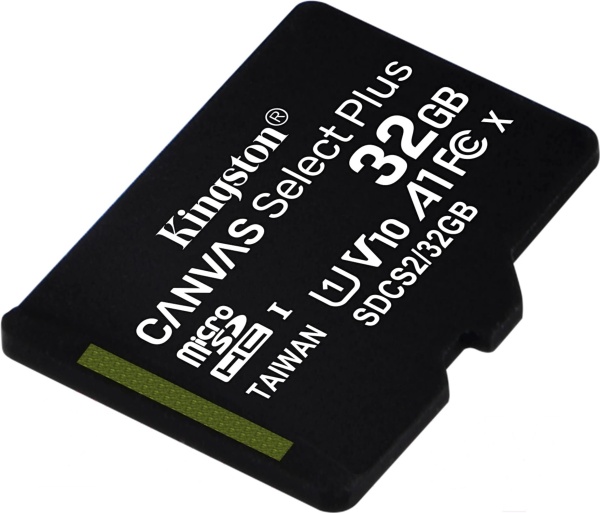 Флеш карта microSDHC 32Gb Class10 Kingston SDCS2/32GBSP CanvSelect Plus w/o adapter