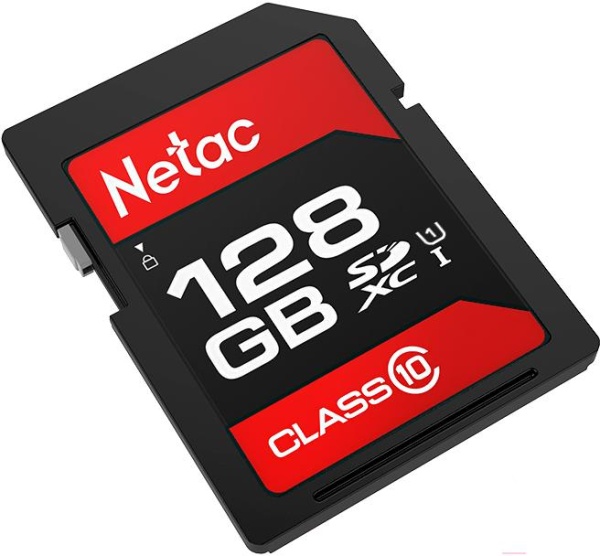 Карта памяти Netac SDXC 128GB U1/C10 Netac P600