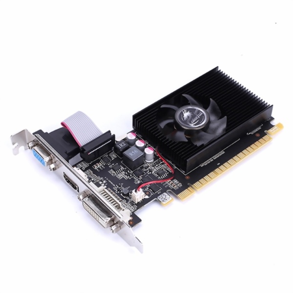 Видеокарта Colorful NVIDIA GeForce GT 710 Colorful 1Gb (GT710 NF 1GD3) PCI-E 2.0, ядро - 954 МГц, память - 1 Гб DDR3 1333 МГц, 64 бит, VGA, DVI, HDMI, Retail