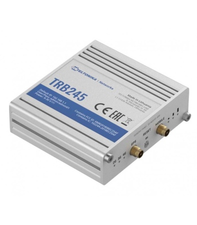 ТRB255 (TRB25500000) industrial M2M gateway cat m1 / 2x SIM/ 1x RJ45 / digital i/o / RS232 / RS485 / GPS/GNSS / NB-IoT