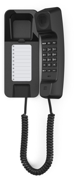 Телефон проводной DESK200 черный
