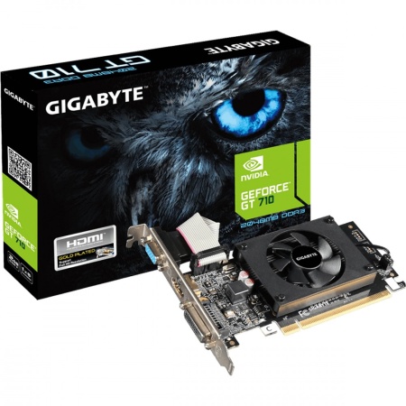 Видеокарта Gigabyte GeForce GT 710 2GB DDR3 [GV-N710D3-2GL]