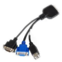 Кабель CBL-0218L KVM/SUVI 36PIN TO 9PIN/15PIN/2USB, 11.5CM