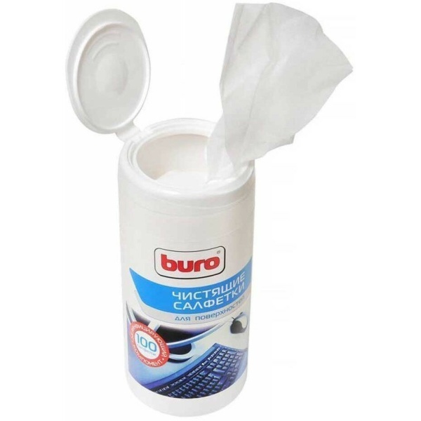 Buro BU-ASURFACE набор влажных салфеток, количество салфеток: 100 шт, назначение: универсальное