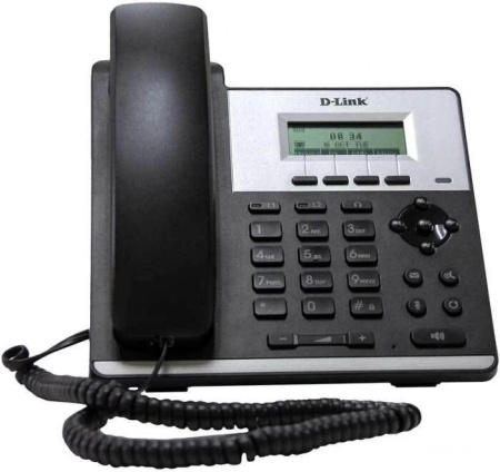 DPH-120SE/F2B VoIP Phone with PoE support, 1 10/100Base-TX WAN port and 1 10/100Base-TX LAN port.