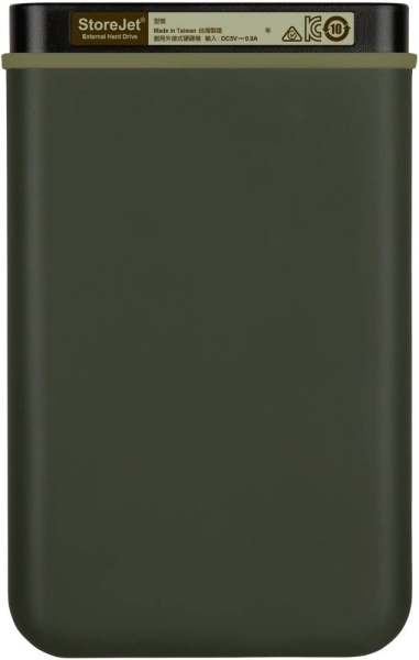 USB 3.0 1Tb TS1TSJ25M3G StoreJet 25H3 (5400rpm) 2.5" зеленый