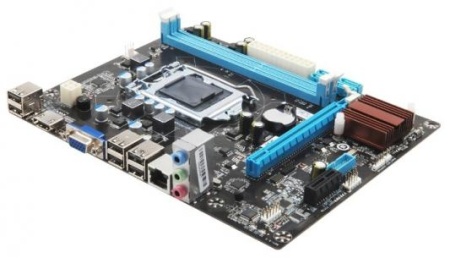 Материнская плата ESONIC H61FHL, Socket 1155, Intel®H61, 2xDDR3-1333, D-SUB+HDMI, 1xPCI-Ex16,1xPCI-EX1, 4xSATA2, 8 Ch Audio, Lan, (6+2)USB2.0, mATX, OEM {20}