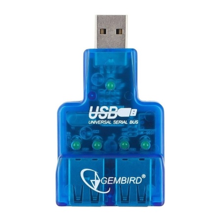 USB-хаб Gembird USB2.0 Mini 4-port [UHB-CN224]