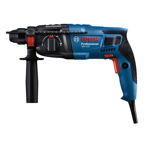 Перфоратор Bosch GBH 220 патрон:SDS-plus уд.:2Дж 720Вт (кейс в комплекте)