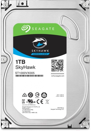 Жесткий диск Original SATA-III 1Tb ST1000VX005 Video Skyhawk (5900rpm) 64Mb