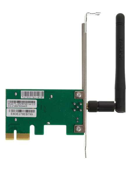 Сетевой адаптер WiFi TP-Link TL-WN781ND N150 PCI Express (ант.внеш.съем) 1ант.