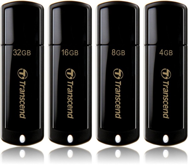 Флеш Диск Transcend 8Gb Jetflash 350 TS8GJF350 USB2.0 черный