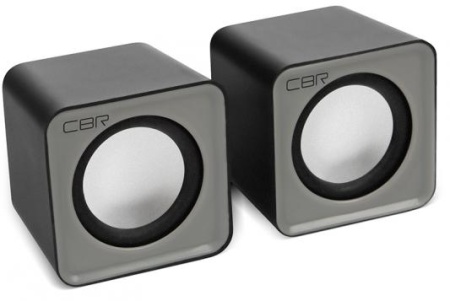 CBR CMS 90 Grey, Акустическая система 2.0, питание USB, 2х3 Вт (6 Вт RMS), материал корпуса пластик, 3.5 мм линейный стереовход, регул. громк., длина кабеля 1 м, цвет серый