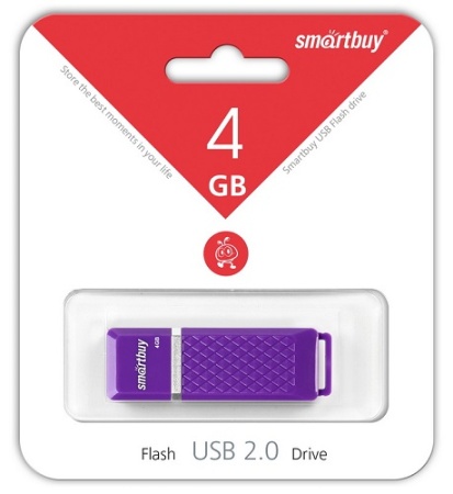 Smartbuy USB Drive 4Gb Quartz series Violet SB4GBQZ-V