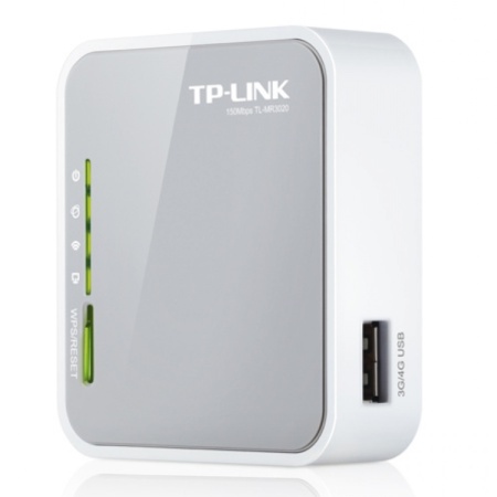 Роутер беспроводной TP-Link TL-MR3020 N300 10/100BASE-TX/4G ready белый