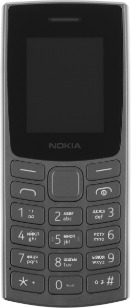 Мобильный телефон Nokia 106 Dual Sim Charcoal (TA-1564) экран 1.8", TFT, 120x160, стандарт связи: 2G, поддержка 2-х SIM-карт, FM-радио, аккумулятор 1000 мАч