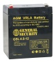 Аккумулятор General Security GS 4.5-12 (12V / 4.5Ah)