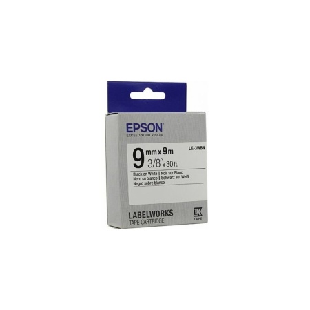Термотрансферная лента Epson C53S653003 LK3WBN Std Blk/Wht 9/9