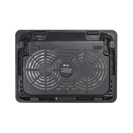 Подставка для ноутбука Buro BU-LCP156-B214H 15.6"355x255x30мм 2xUSB 2x 140ммFAN 900г металлическая сетка/пластик черный