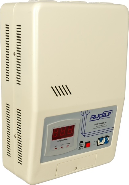 Стабилизатор напряжения Rucelf SRW-10000-D 10кВА однофазный белый