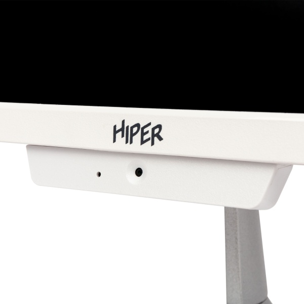 Hiper V2 23.8" Full HD Cel G5905 (3.5) 4Gb SSD256Gb UHDG noOS GbitEth WiFi BT 65W клавиатура мышь Cam белый 1920x1080