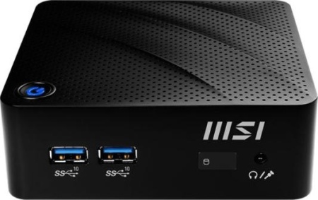 Неттоп MSI Cubi N JSL-065XRU slim Cel N4500 (1.1) 8Gb SSD256Gb UHDG noOS GbitEth WiFi BT 40W черный