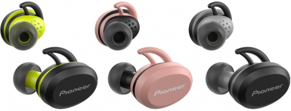 Гарнитура вкладыши Pioneer SE-E8TW-P розовый/черный беспроводные bluetooth в ушной раковине