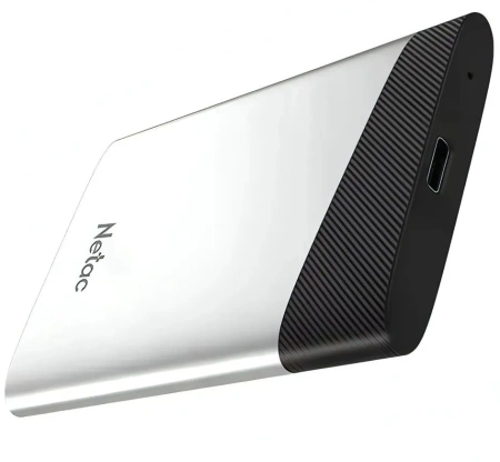 Внешний накопитель SSD Netac USB 3.2 Gen2 Type-C 240 Гб Netac Z6S NT01Z6S-240G-32SL серебристый