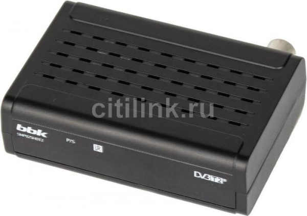 Ресивер DVB-T2 BBK SMP025HDT2 черный