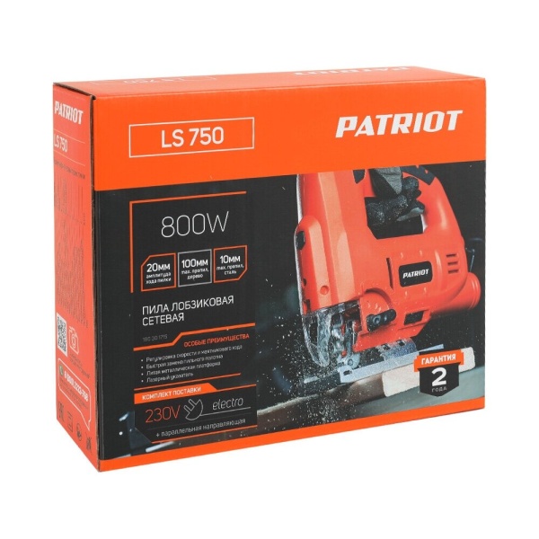 Лобзик Patriot LS 750 800Вт 3000ходов/мин от электросети