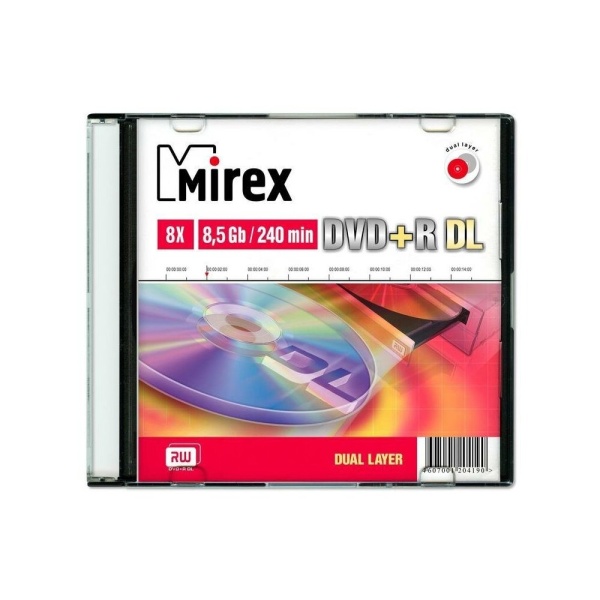DVD+R 8.5 Gb, 8x, Slim Case (1), Dual Layer (1/50) (UL130062A8S) (204190)