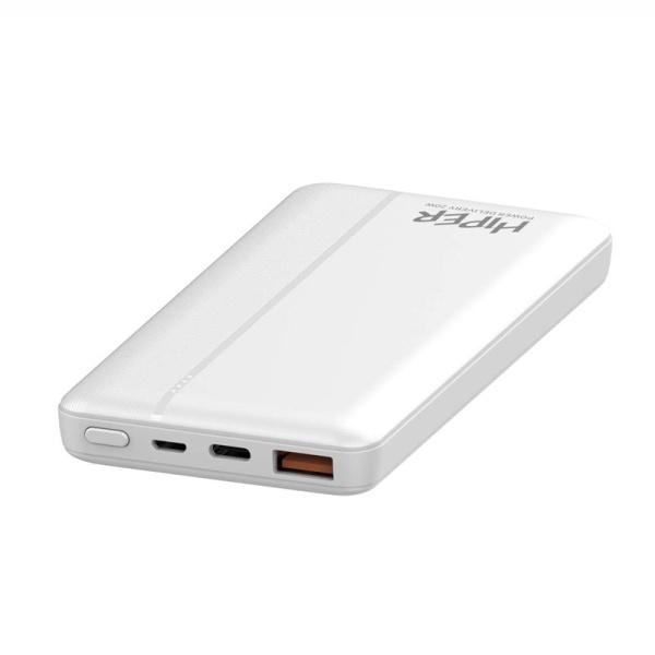 Мобильный MX Pro 10000 10000mAh 3A QC PD 2xUSB белый (MX PRO 10000 WHITE)