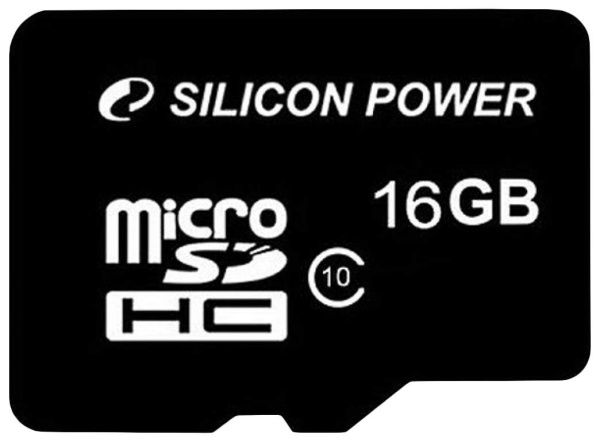 Флеш microSDHC 16Gb Class10 SP016GBSTH010V10 w/o adapter