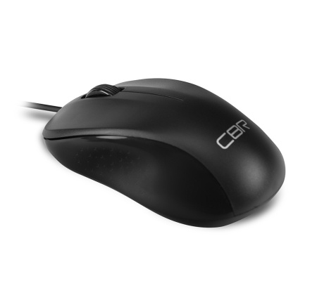 CBR CM 131 Black, Мышь проводная, оптическая, USB, 1200 dpi, 3 кнопки и колесо прокрутки, ABS-пластик, длина кабеля 2 м, цвет чёрный