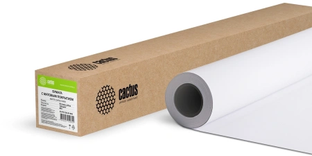 Бумага Cactus CS-PC120-91430 36"(A0) 914мм-30м/120г/м2/белый матовое универсальная (с покрытием) втулка:50.8мм (2")