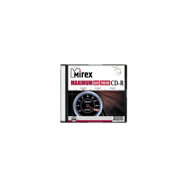 Диск CD-R Mirex 700 Mb, 52х, Maximum, Slim Case