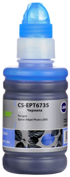 Чернила CS-EPT6735 для Epson L800 ,светло-голубой, 100 мл