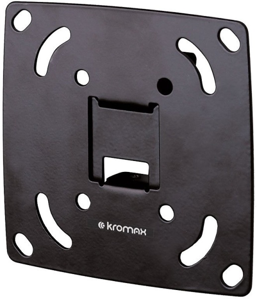 Кронштейн для телевизора Kromax OPTIMA-100 черный 10"-28" макс.25кг настенный фиксированный