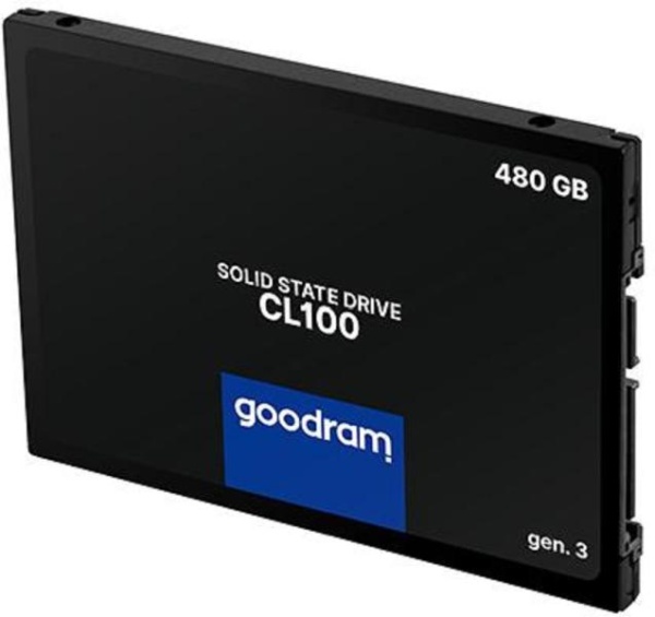 SSD 480Gb GOODRAM CL100 Gen.3 (SSDPR-CL100-480-G3) внутренний 2.5", 480 Гб, SATA-III, чтение: 540 МБ/сек, запись: 460 <noindex>МБ/сек</noindex>, TLC