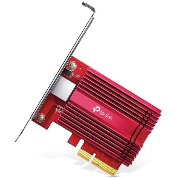 Сетевой адаптер TX401 10-гигабитный PCI Express, 1 интерфейс PCI Express 3.0 X4, 1 порт Ethernet 100/1000/10000 Мбит/с, низко- и высокопрофильная планки идут в комплекте, поддержка ОС Windows и Linux. (072827) {40}