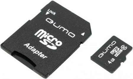 Карта памяти QUMO microSDHC (Class 10) 4GB (QM4GMICSDHC10)