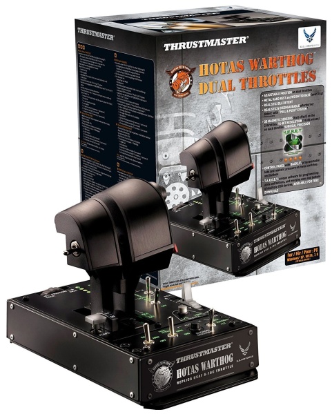 Джойстик проводной Thrustmaster Warthog Dual Throttle черный [2960739]