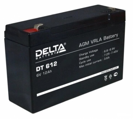 Аккумулятор Delta 6V 1.2Ah DT 6012