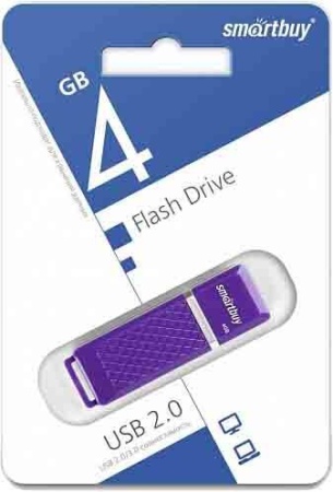 Smartbuy USB Drive 4Gb Quartz series Violet SB4GBQZ-V