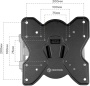 для телевизора M1S черный 17"-43" макс.35кг настенный фиксированный